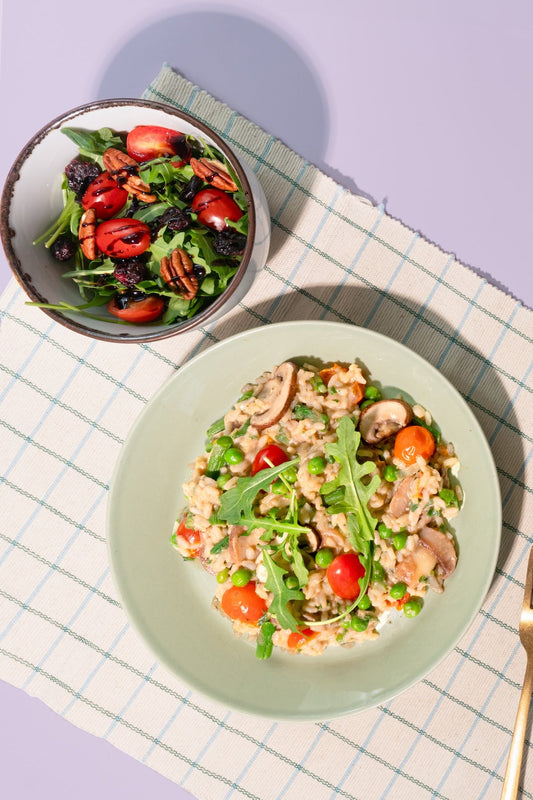 Risotto Funghi met Rucola Salade